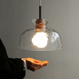 Minimalistische Art Ripple Glas-Hängelampe