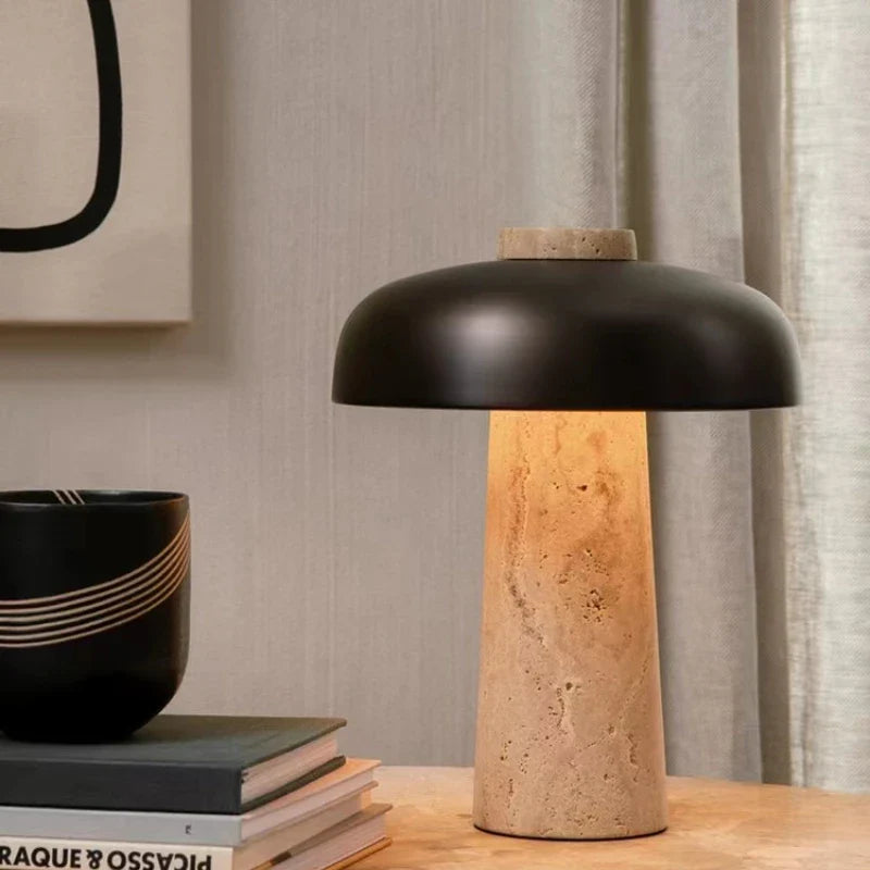 Natural Travertine Tischlampe