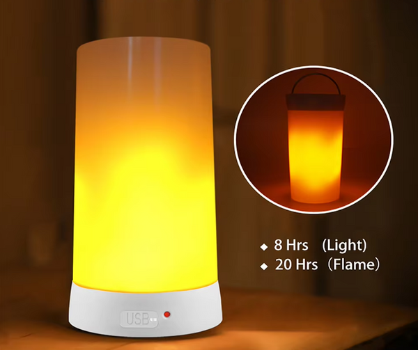 FLAMO USB Wiederaufladbare LED Flammenlampe