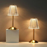 Classic Gold Kristall Tischlampe