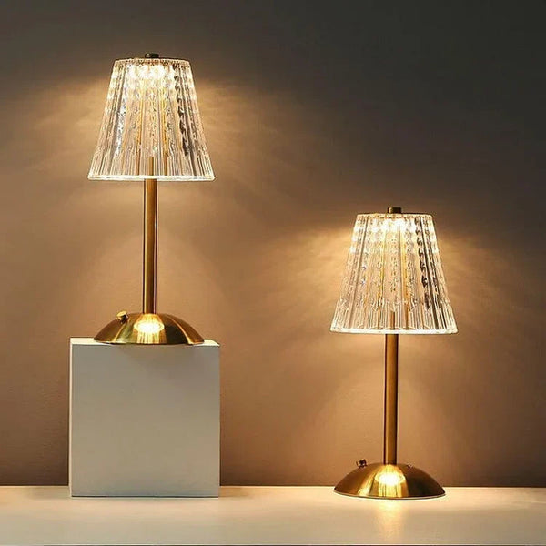 Classic Gold Kristall Tischlampe