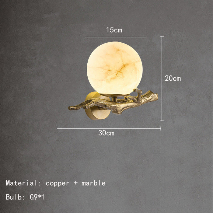 Moderne kreative Marmorwandlampe
