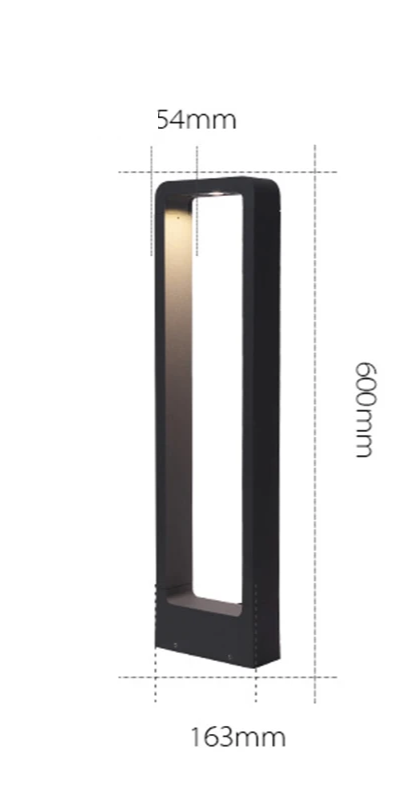 LumiPillar 7W Moderne LED Gartenlampe
