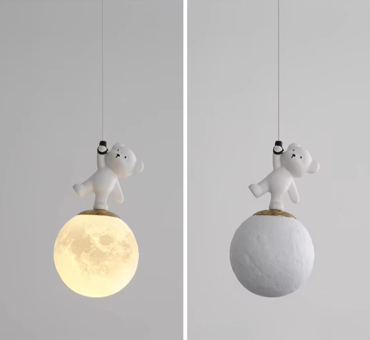 Nordic Bear Glow – Verspielte LED-Hängeleuchte für Kinderzimmer & Kreativräume