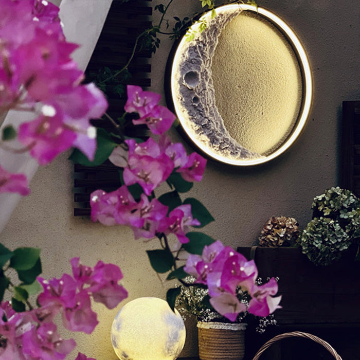 3D-Mond-Wandlampe für das Schlafzimmer