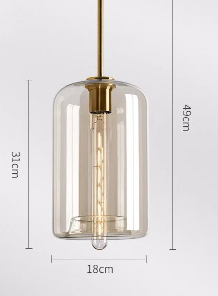 LumiLoft Glas Pendelleuchte