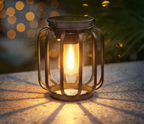 Ortiny Solar LED Gartenlaterne – Warmweißes Licht mit Sensor & Hängedekor