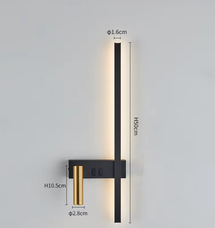 AuroraLuma Nordic Dual LED Wandleuchte