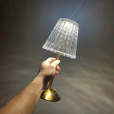 Kabellose Kristall-Tischlampe