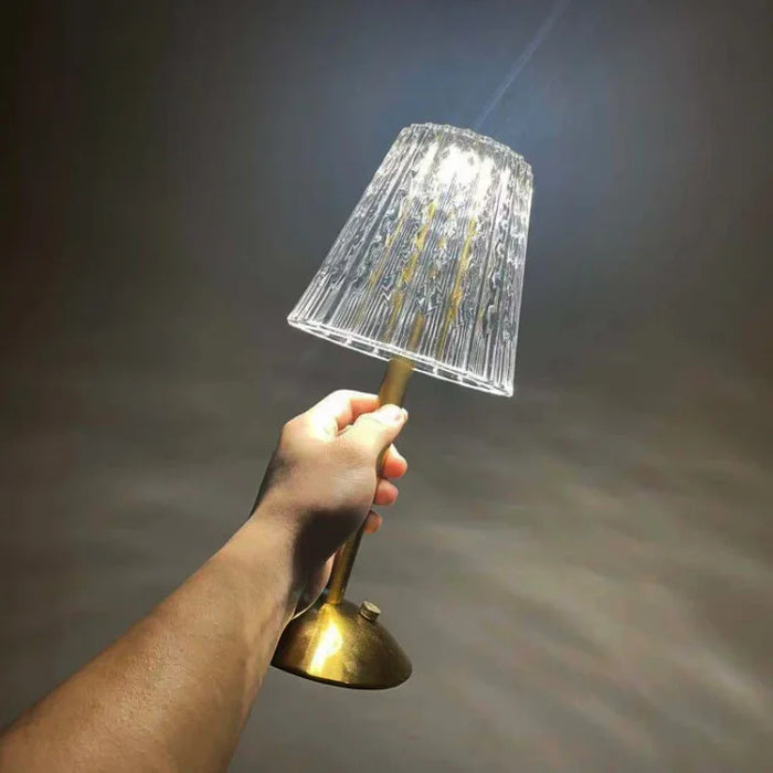 Kabellose Kristall-Tischlampe