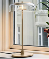 Aurélo – Designer Tischlampe aus Glas mit LED & Postmodernem Stil