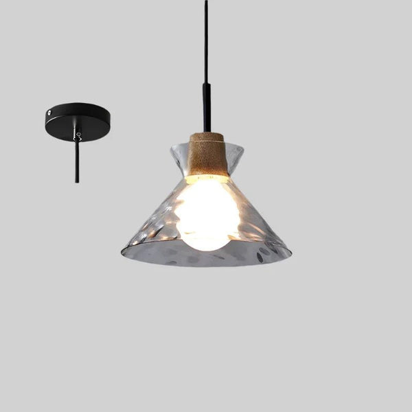 Minimalistische Art Ripple Glas-Hängelampe