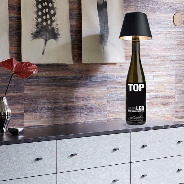 DIY Wiederaufladbare Weinflaschen-Tischlampe