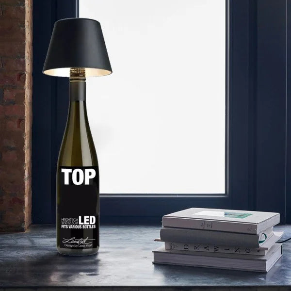 DIY Wiederaufladbare Weinflaschen-Tischlampe