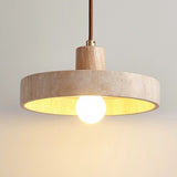 Vintage Wabi Sabi Stein Pendelleuchte