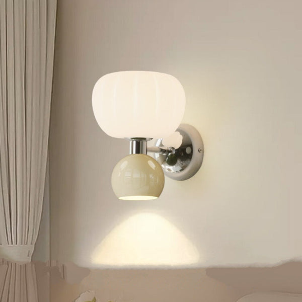 Moderne LED-Wandlampen Creme