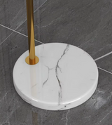 Nordic Arc Luxe Stehlampe – Minimalistische LED Stehleuchte mit Marmorbasis