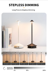 LumaTouch – Wiederaufladbare LED-Tischlampe mit Stufenloser Dimmung