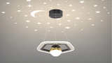 LunaNova LED Deckenleuchte mit Mond- und Sternenprojektion