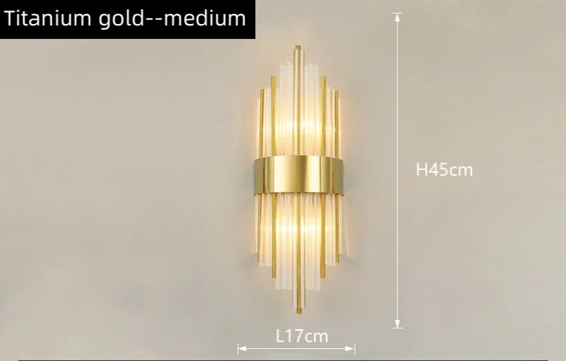 AuriLux Nordic Kristall-Wandleuchte