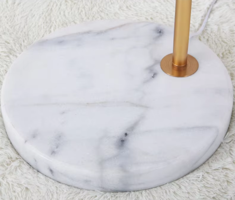 Nordic Gold Luxe Stehlampe – Minimalistisches Design mit Marmorfuß