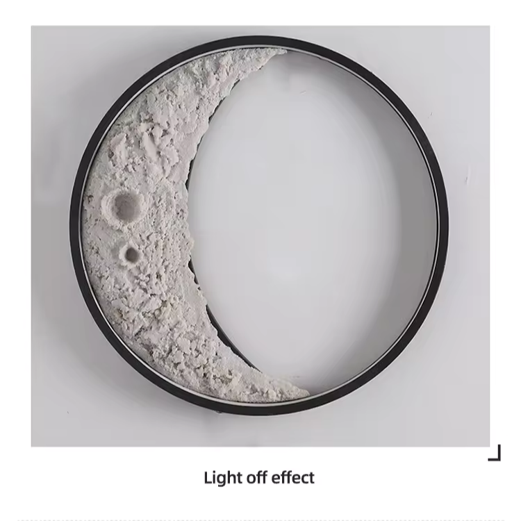 3D-Mond-Wandlampe für das Schlafzimmer