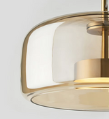 LumiGlow – Elegante Pendelleuchte aus Glasstein mit LED