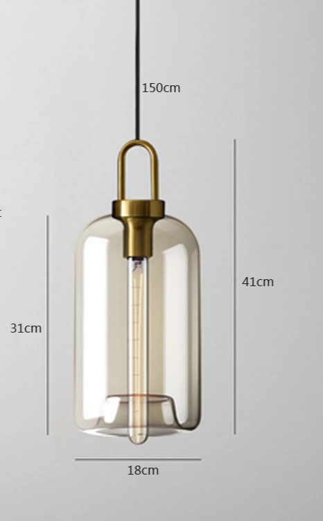 LumiLoft Glas Pendelleuchte