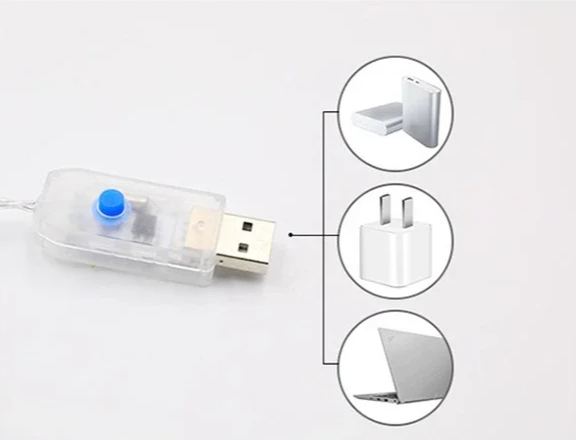 WeihnachtsLicht Santa Claus Kletterleiter LED Lichterkette – 1M / 3M USB