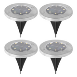 SunStep Solar LED Bodenleuchten – 4er-Set