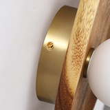 Wandleuchte aus natürlichem Holz, geeignet für jeden Raum