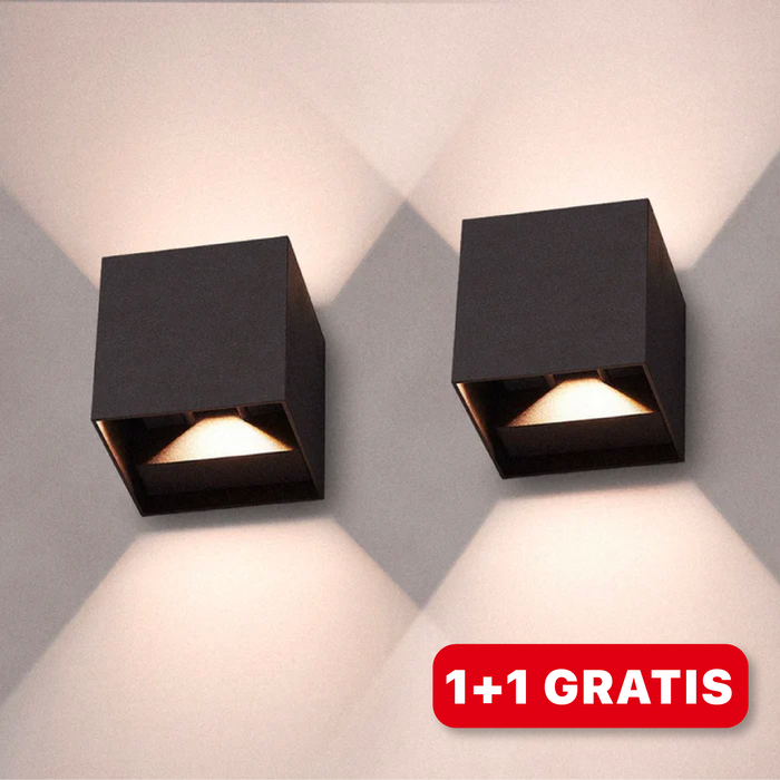 Würfellichter | LED-Wandlampen | 2 Stück