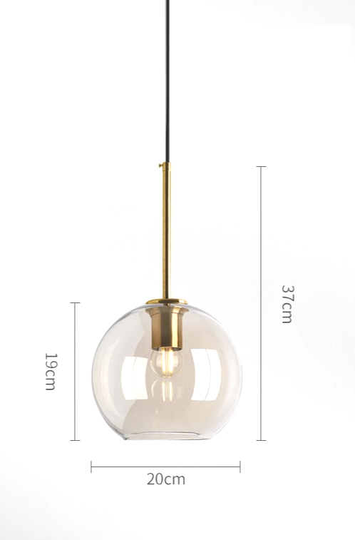 LumiLoft Glas Pendelleuchte