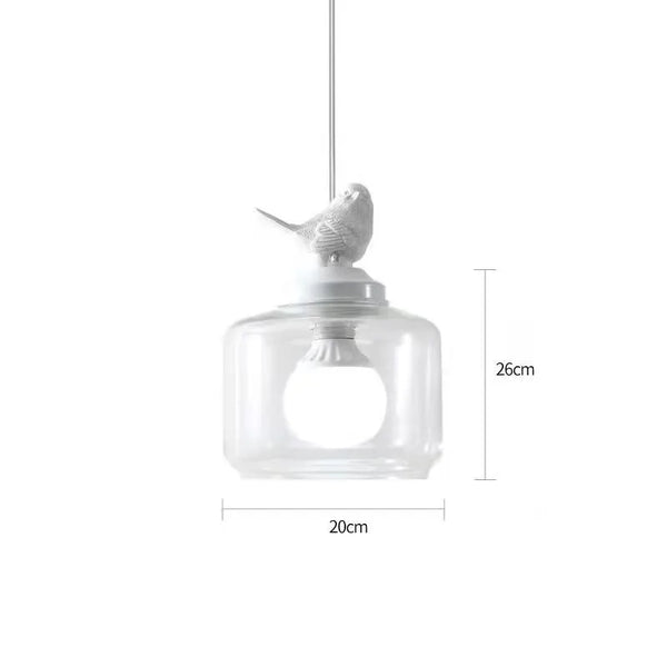 Vogel-Hängelampe für das Wohnzimmer
