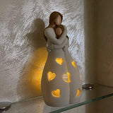 Romantische beige Tischlampe