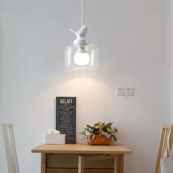 Vogel-Hängelampe für das Wohnzimmer