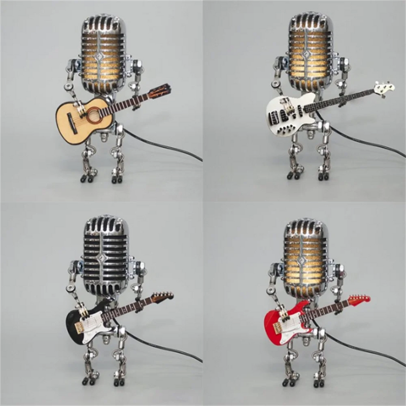 Guitarlamp - Lampe Roboter mit Gitarre