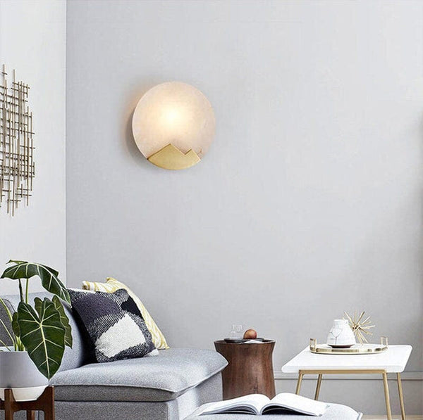 Skandinavische minimalistische Marmor-Wandlampe