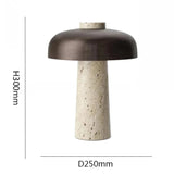 Natural Travertine Tischlampe