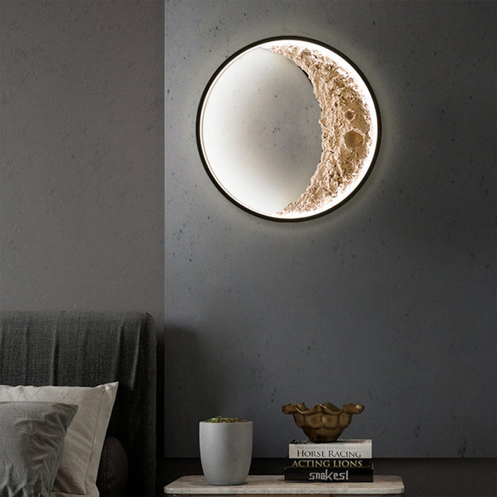 3D-Mond-Wandlampe für das Schlafzimmer
