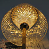 Kabellose Kristall-Metall-Tischlampe