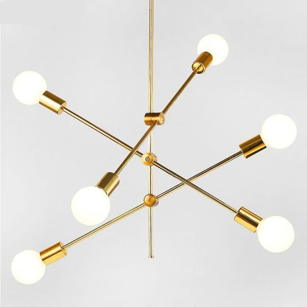 Lucca Sputnik Kronleuchter aus der Mitte des Jahrhunderts