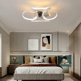 Moderner LED-Deckenventilator „Flower“ mit Fernbedienung und Deckenleuchte