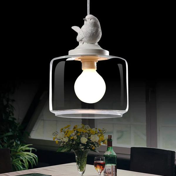 Vogel-Hängelampe für das Wohnzimmer