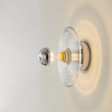 Vintage LED-Wandleuchte aus Glas