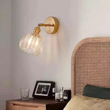 Retro-Blumenknospen-Tulpenglas-Wandlampe