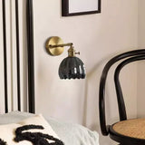 Retro-Blumenknospen-Tulpenglas-Wandlampe