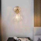 Retro-Blumenknospen-Tulpenglas-Wandlampe