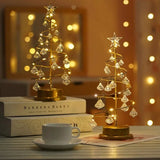 Kristall-Tischlampe in Form eines bezaubernden Weihnachtsbaums