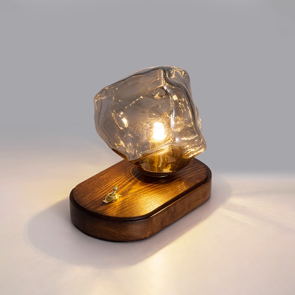 Eis Stein Glas Atmosphärische Tischlampe